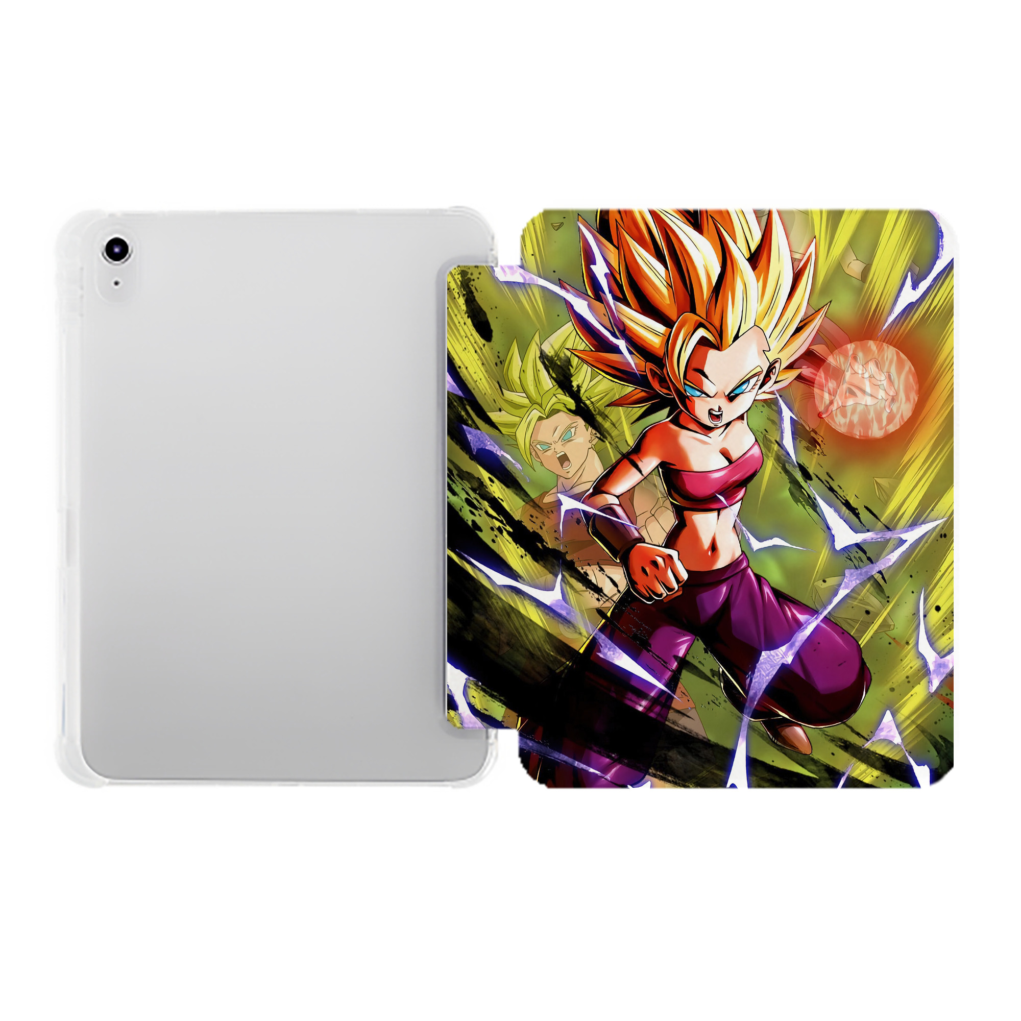 （画像用） ドラゴンボール DRAGON BALL IPad ケース ペン収納付き 三つ折りスタンド PUレザー×シリコン 対応機種9.5/10.5/10.9インチ